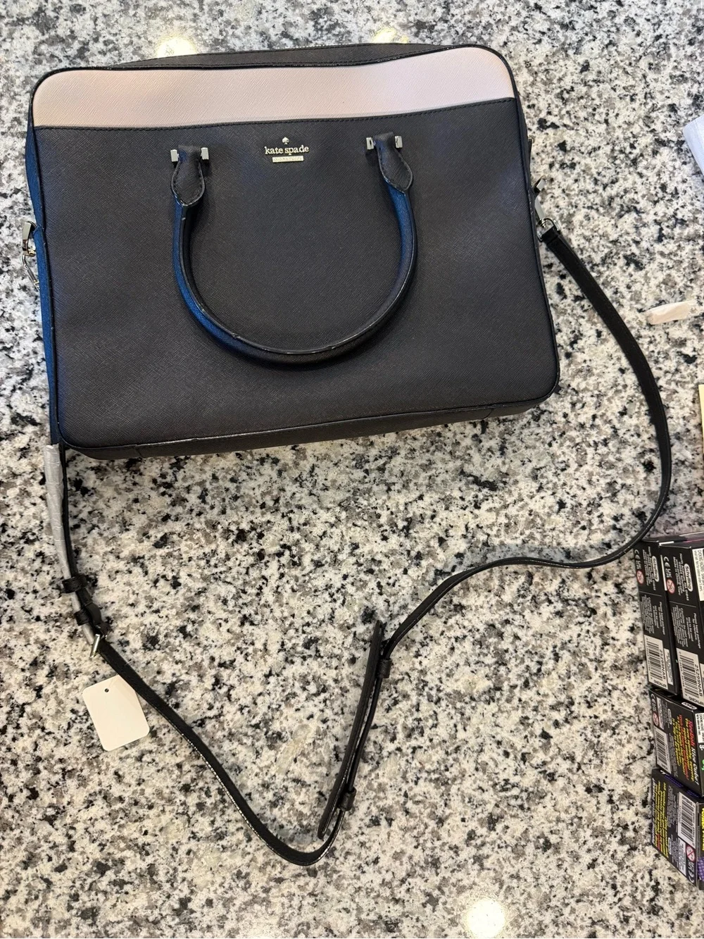 kate spade structured saffiano